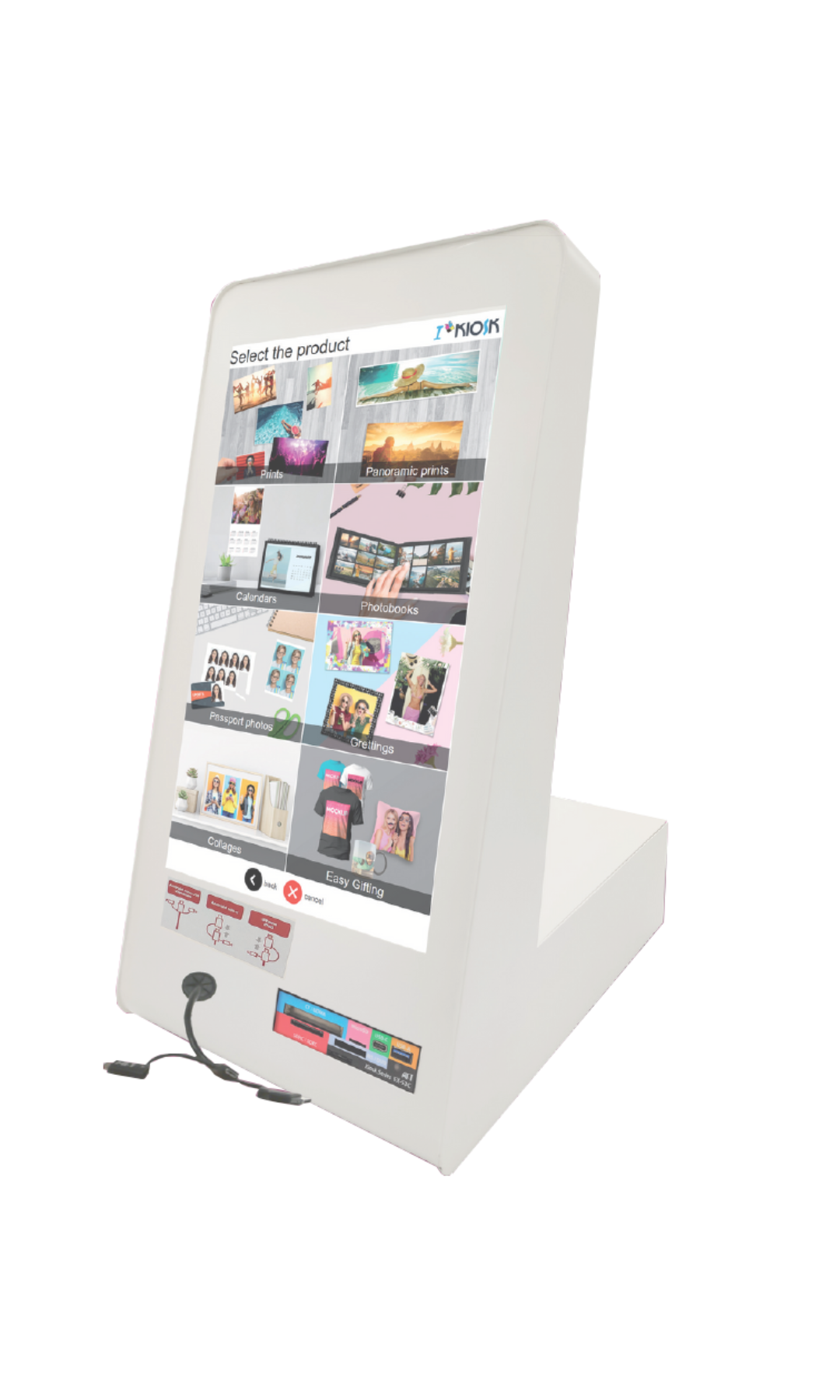 Borne d'impression photos